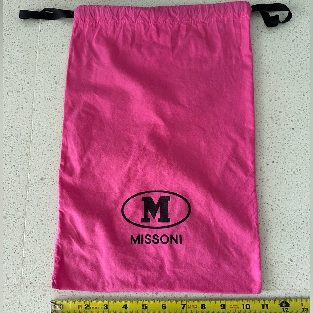 Missoni Fuchsia Drawstring Pouch - Picture 2 of 2